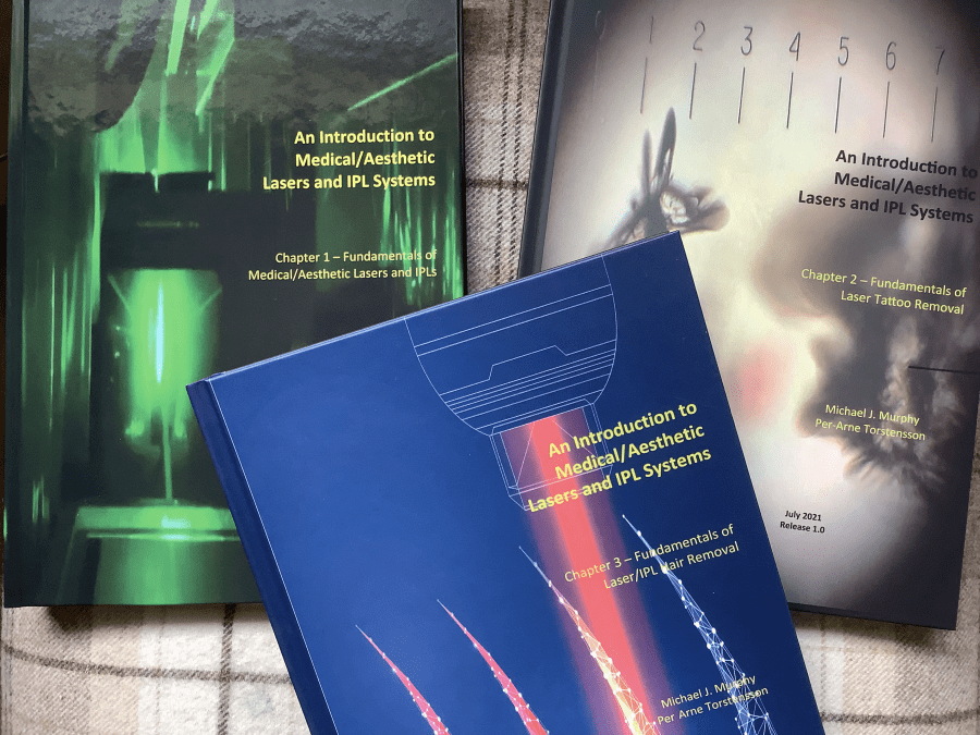 Finally…   Our laser/IPL book is in hardback, printed&nbsp;form…